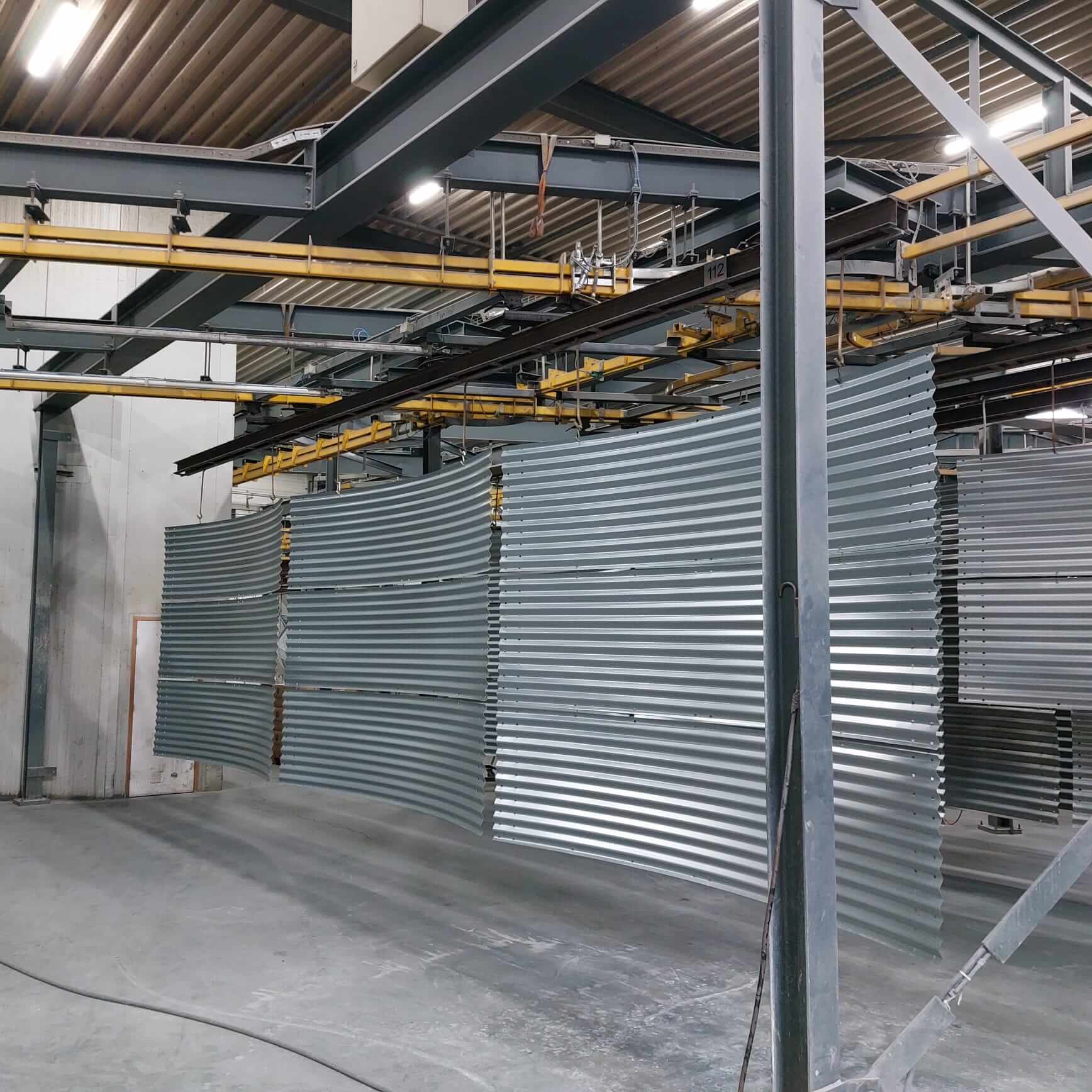 Watersilo’s en waterbassins van Genap producten in fabriek