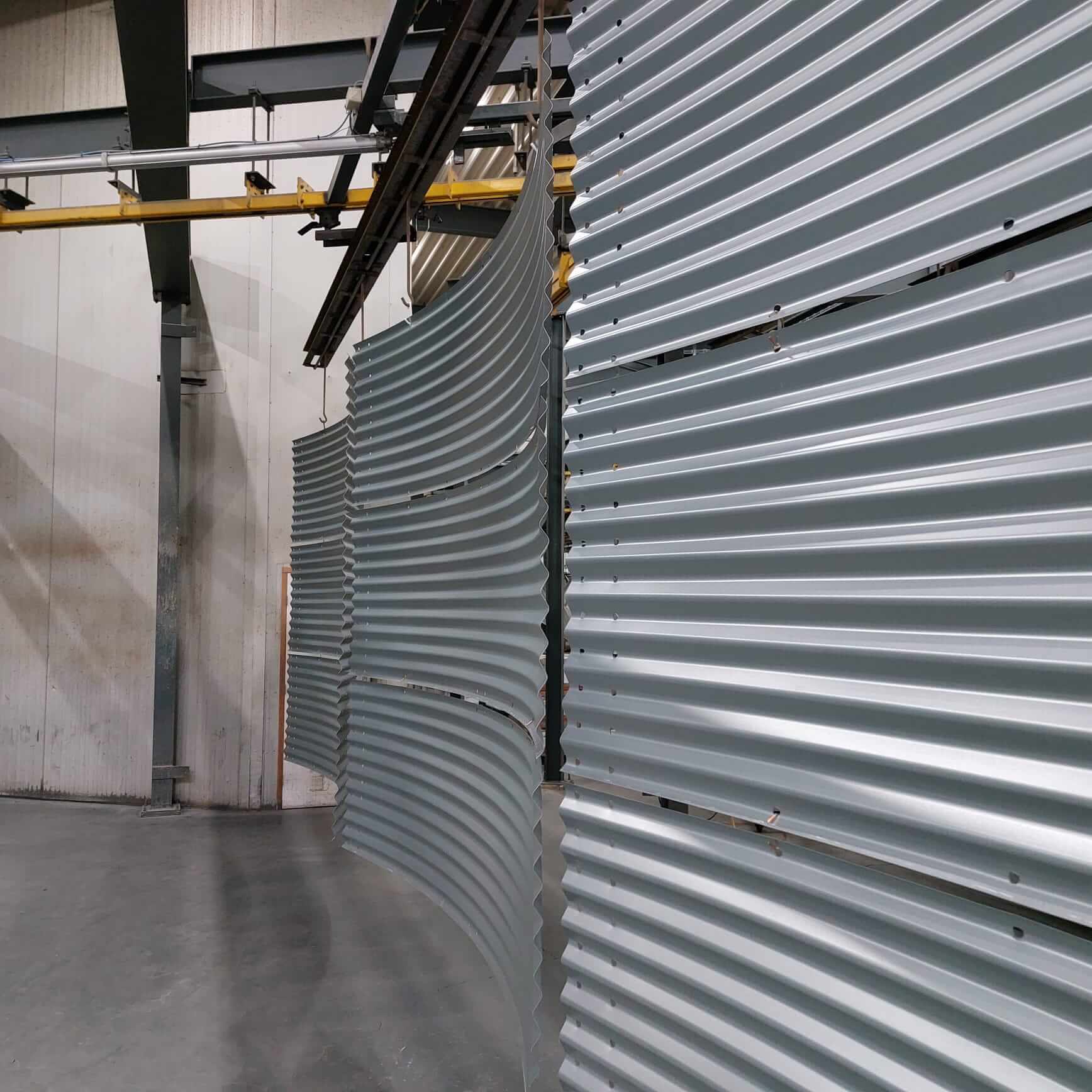 Watersilo’s en waterbassins van Genap in de fabriek